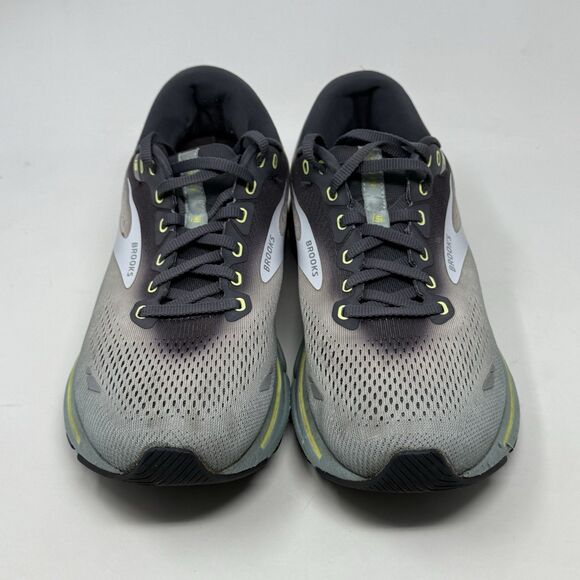 Brooks Ghost 15 Sneakers Shoes Mens 10.5 Gray Green Running Lightweight Shoes - Picture 6 of 16